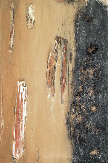 "Herbstsonate in Disakkord",  Acryl, Struktur,-Relief-, Modellierpaste und Pinselhaare auf Leinwand,  47x70x3